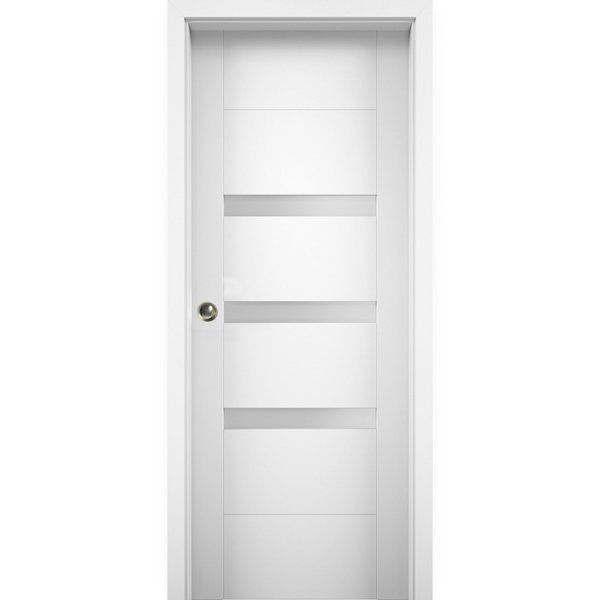 Vdomdoors French Interior Door, 24" x 80", Light Brown SETE6900PD-WS-28